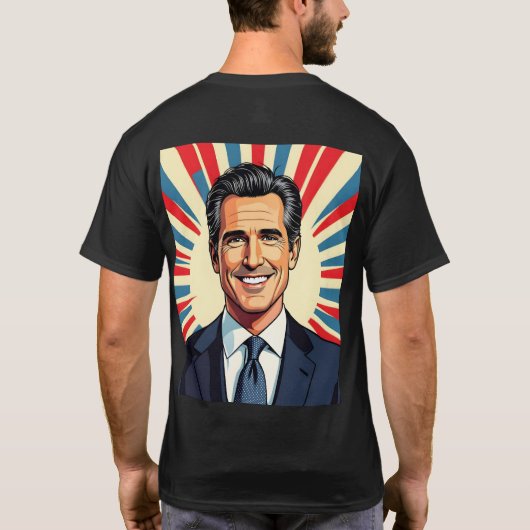 Gavin C Newsom | De favoriete gouverneur van Ameri T-shirt (Achterkant)