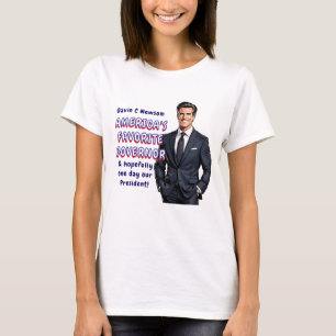 Gavin C Newsom De favoriete gouverneur van Ameri T-shirt