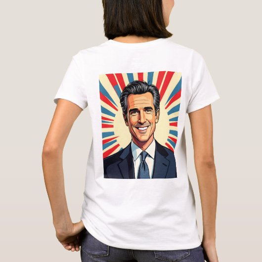 Gavin C Newsom | De favoriete gouverneur van Ameri T-shirt (Achterkant)