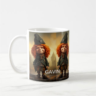 Gavin, de Wee Schotse Hooglander Koffiemok