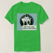 Gavin en Stacey Art Right Spreken Engels of T-shirt (Design voorkant)