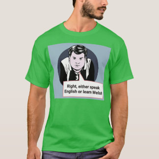 Gavin en Stacey Art Right Spreken Engels of T-shirt