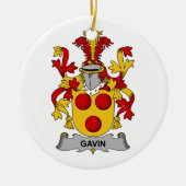 Gavin Family Crest Keramisch Ornament (Voorkant)
