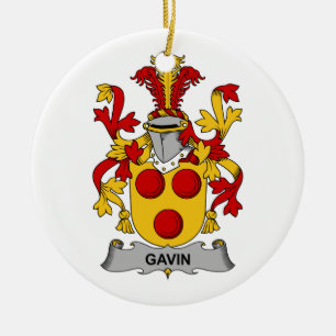 Gavin Family Crest Keramisch Ornament