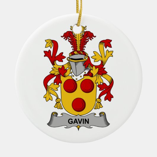 Gavin Family Crest Keramisch Ornament (Voorkant)