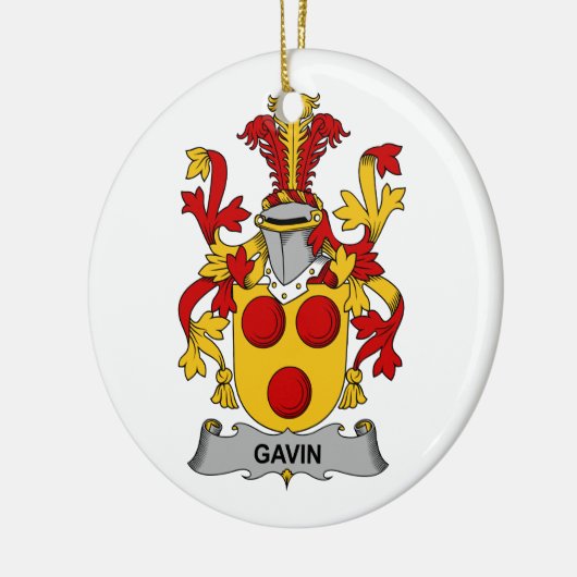 Gavin Family Crest Keramisch Ornament (Links)