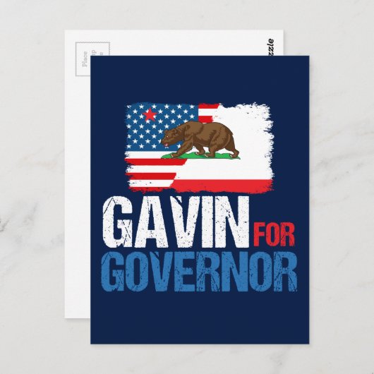 Gavin for Governor of California in 2018 Briefkaart (Voorkant / Achterkant)