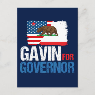 Gavin for Governor of California in 2018 Briefkaart