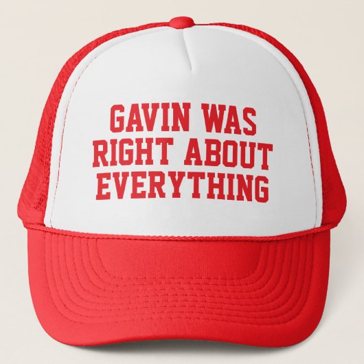 GAVIN HAD OVER ALLES GELIJK TRUCKER PET (Voorkant)