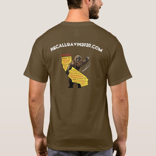 Gavin is niet zo helder als hij spreekt t-shirt (Achterkant)