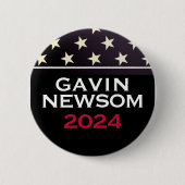 GAVIN NEWSOM 2024 CAMPAGNE BUTTON (Voorkant)