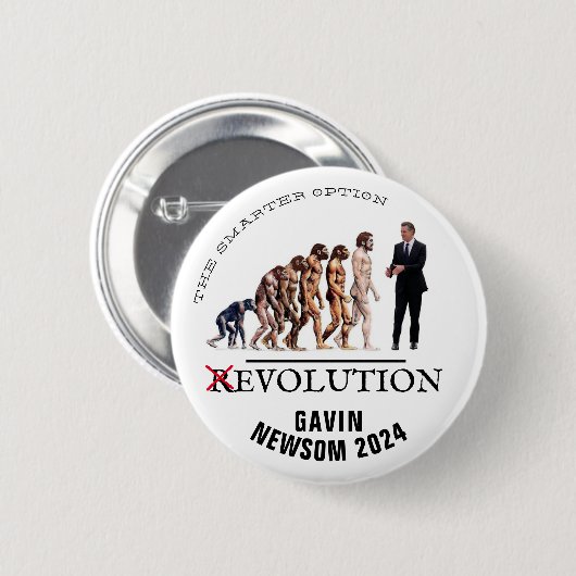 Gavin Newsom 2024 Ronde Button 5,7 Cm (Voorkant /achterkant)
