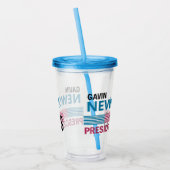Gavin Newsom 2028 Acryl Drinkbeker (Links)
