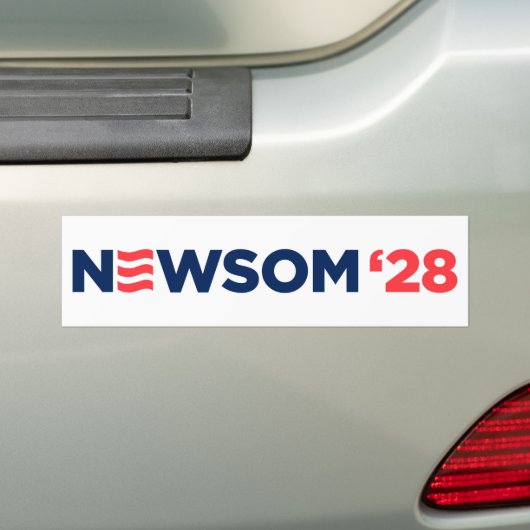 Gavin Newsom 2028 Bumpersticker (Op auto)