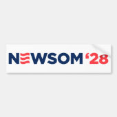 Gavin Newsom 2028 Bumpersticker (Voorkant)