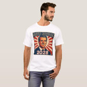 Gavin Newsom 2028 Hope Style Presidential Campaign T-shirt (Voorkant volledig)