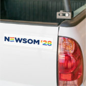 Gavin Newsom 2028 LGBTQ Bumpersticker (Op Truck)