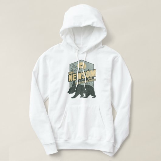 Gavin Newsom 2028 Resist Protect Defend Hoodie (Design voorkant)