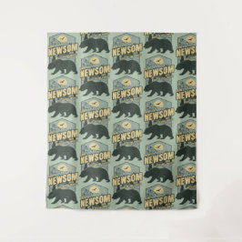 Gavin Newsom 2028 Resist Protect Defend Wandkleed