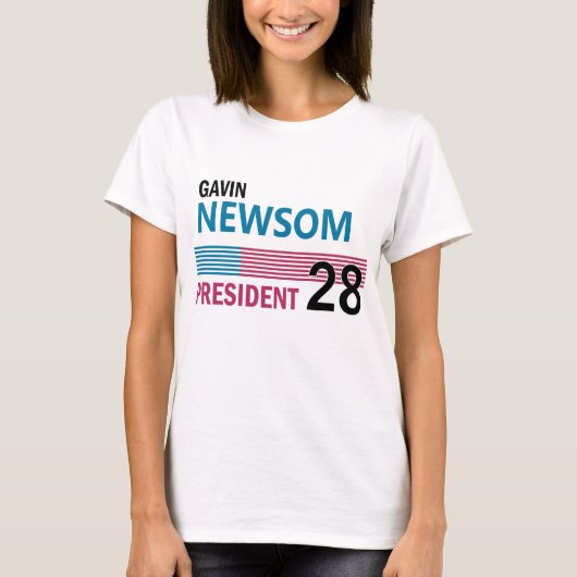 Gavin Newsom 2028 T-shirt (Voorkant)