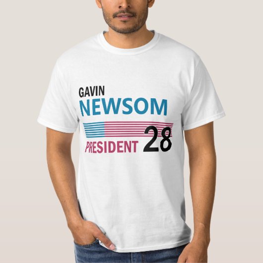 Gavin Newsom 2028 T-shirt (Voorkant)