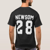 Gavin Newsom 2028 voor President 48 T-shirt (Achterkant)