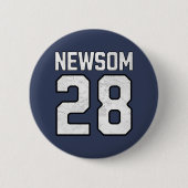Gavin Newsom 2028 voor President nummer 28 Ronde Button 5,7 Cm (Voorkant)