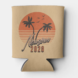 Gavin Newsom 2028 voor President Palm Tree Sunset Blikjeskoeler