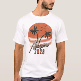 Gavin Newsom 2028 voor President Palm Tree Sunset T-shirt