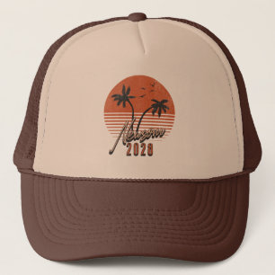 Gavin Newsom 2028 voor President Palm Tree Sunset Trucker Pet