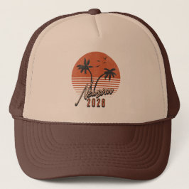 Gavin Newsom 2028 Voor President Palmboom Zonsonde Trucker Pet