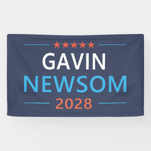 Gavin Newsom 2028 voor President Spandoek