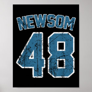 Gavin Newsom 2028 voor verkiezingscampagne Preside Poster