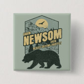 Gavin Newsom 2028 Weersta Bescherm Verdedig Vierkante Button 5,1 Cm (Voorkant)