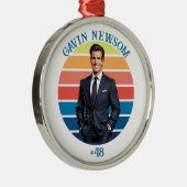 Gavin Newsom |  #48 Kerst Metalen Ornament (Rechts)