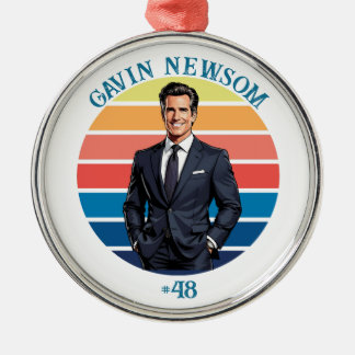 Gavin Newsom |  #48 Kerst Metalen Ornament