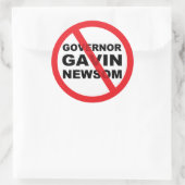 Gavin Newsom Anti Ronde Sticker (Tas)
