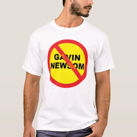 Gavin Newsom Anti T-shirt (Voorkant)