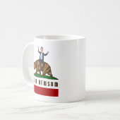 GAVIN NEWSOM CA VLAG KOFFIEMOK (Voorkant links)