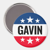 Gavin Newsom Campaign -  Ike Design Magneet (Voorkant / Achterkant)