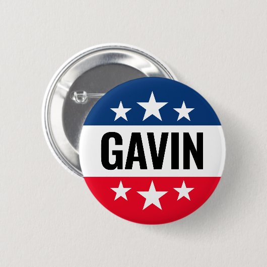 Gavin Newsom Campaign - Ike Design Ronde Button 5,7 Cm (Voorkant /achterkant)