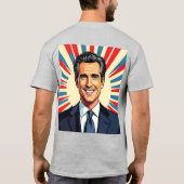 Gavin Newsom | De favoriete gouverneur van Amerika T-shirt (Achterkant)