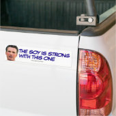 Gavin Newsom de soy is sterk met deze Bumpersticker (Op Truck)