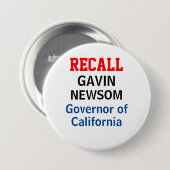 Gavin Newsom, gouverneur van Californië Ronde Button 7,6 Cm (Voorkant /achterkant)