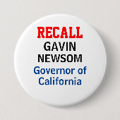 Gavin Newsom, gouverneur van Californië Ronde Button 7,6 Cm (Voorkant)