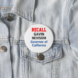 Gavin Newsom, gouverneur van Californië Ronde Button 7,6 Cm