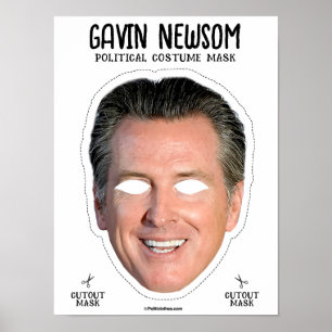 Gavin Newsom Kostuum Masker Poster