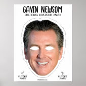 Gavin Newsom kostuummasker Poster (Voorkant)