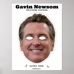 Gavin Newsom kostuummasker Poster