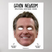 Gavin Newsom kostuummasker Poster (Voorkant)